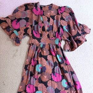 Betsey Johnson Multicolor Floral Tunic Dress